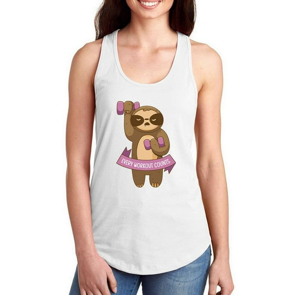 Every Workout Counts Racerback Tank Women -Smartprints Designs, Female Large