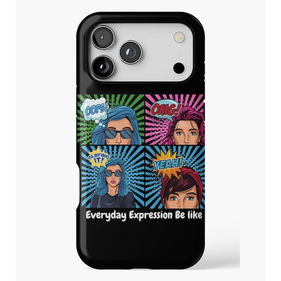 Every day expression be like M2578, Protective Case for iPhone 17 16 15 14 13 12 11 Pro Max – Modern Unisex Style