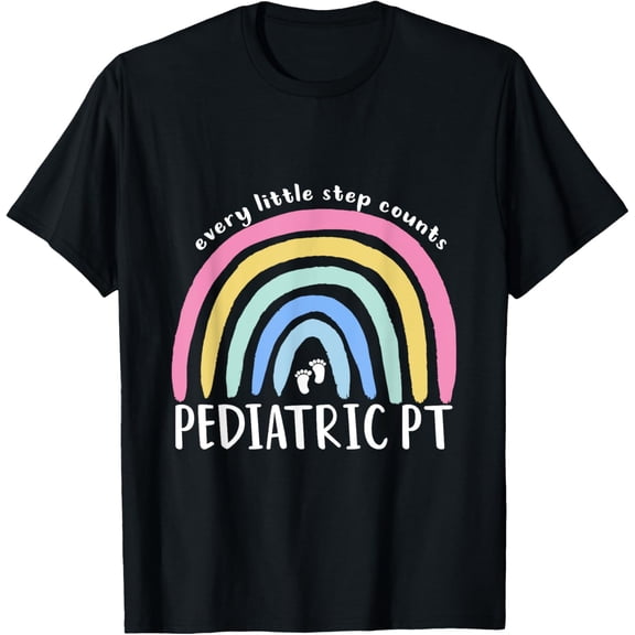 Every little step counts Pediatric PT Physical Therapy OT PT T-Shirt100% cotton