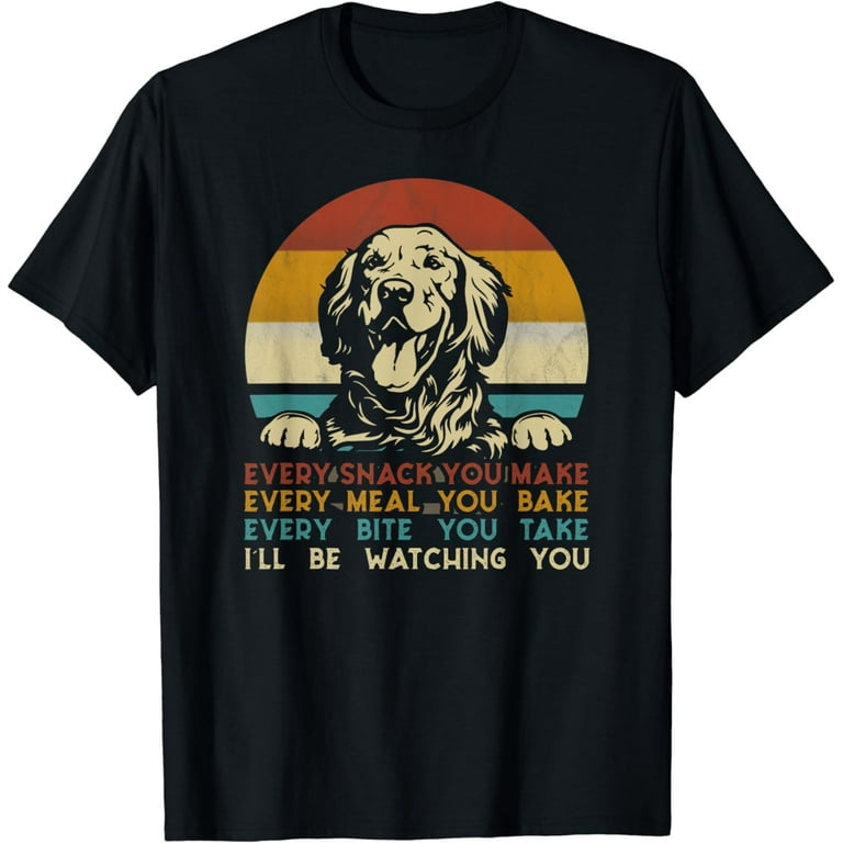 Golden Retriever Shirt. Retro Style T-Shirt Golden Retriever Shirt. Retro Style T-Shirt