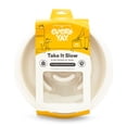 thumbnail image 1 of EveryYay Take it Slow White Slow Feeder Pet Bowl 5.25 Cups, 1 of 9