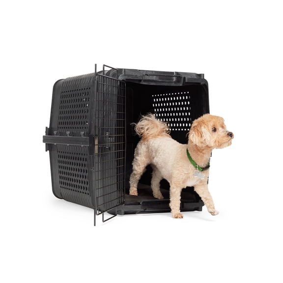 EveryYay Travel Pet Kennel 28" L X 20.5" W X 21.5" H Black