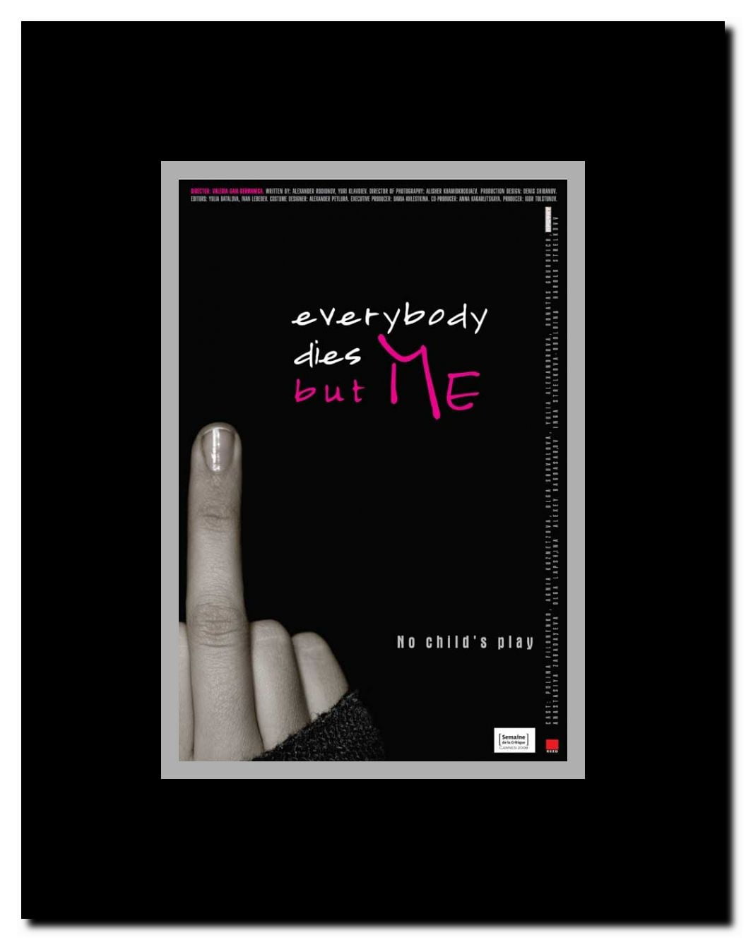 Everybody Dies But Me Framed Movie Poster