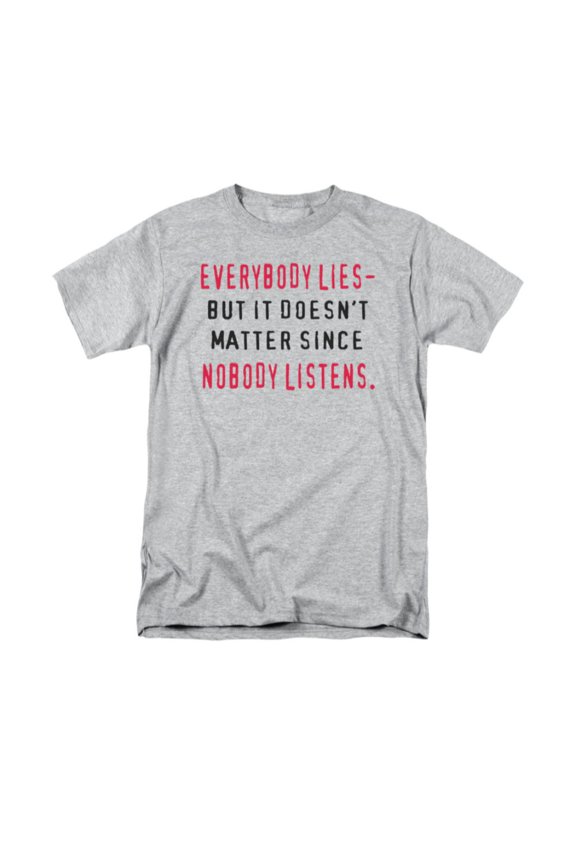 Everybody Lies Officially Licensed Adult T Shirt