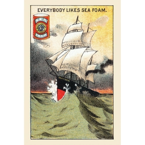 Everybody Likes Sea Foam Poster Print by unknown (18 x 24)