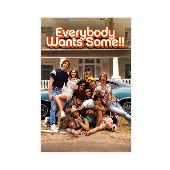 Everybody Wants Some Movie Poster Cover Art Deco 1 Canvas Poster Bedroom Decor Landscape Office Room Decor Gift