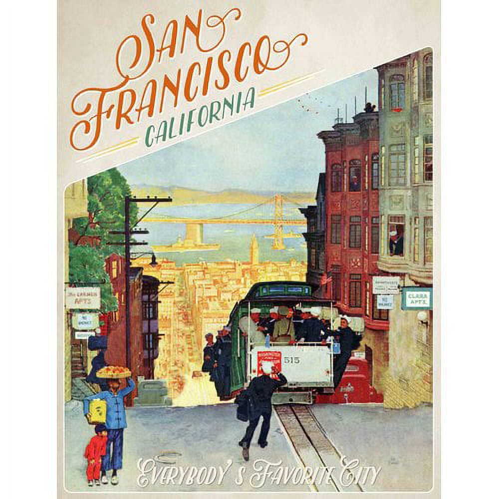 Marmont Hill Everybodys Favorite City Vintage Advertisement on Wrapped Canvas