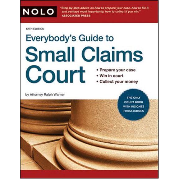 Pre-Owned Everybody's Guide to Small Claims Court (Paperback) 1413307620 9781413307627