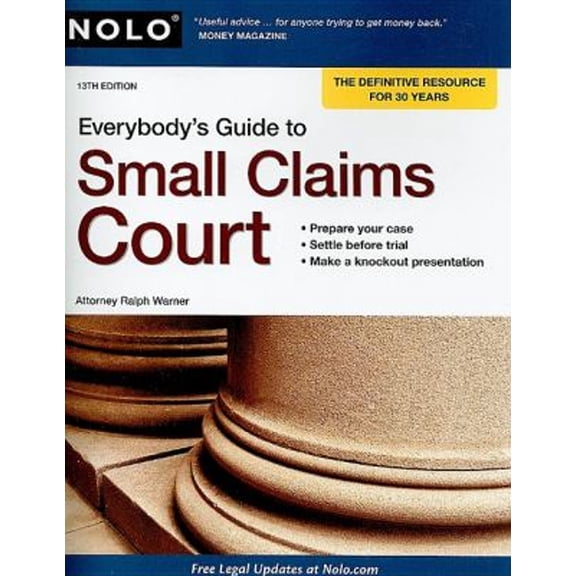 Pre-Owned Everybody's Guide to Small Claims Court (Paperback) 1413311024 9781413311020