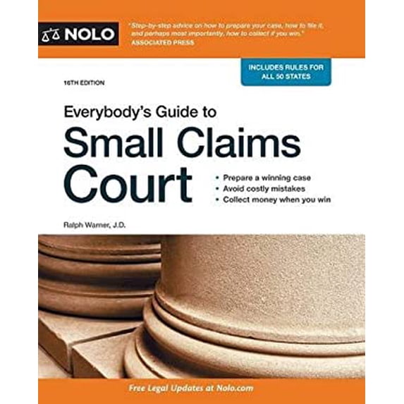 Pre-Owned Everybody's Guide to Small Claims Court (Paperback) 1413322174 9781413322170