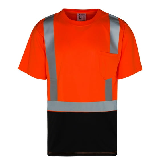 Everyday ANSI Class 2 with Contrast with Short Sleeve UPF-50+ T-Shirt (ORANGE)