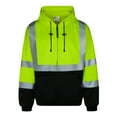 thumbnail image 1 of Everyday ANSI Class 3 9oz Full-Zip Sweatshirts / Hoodie (LIME), 1 of 1
