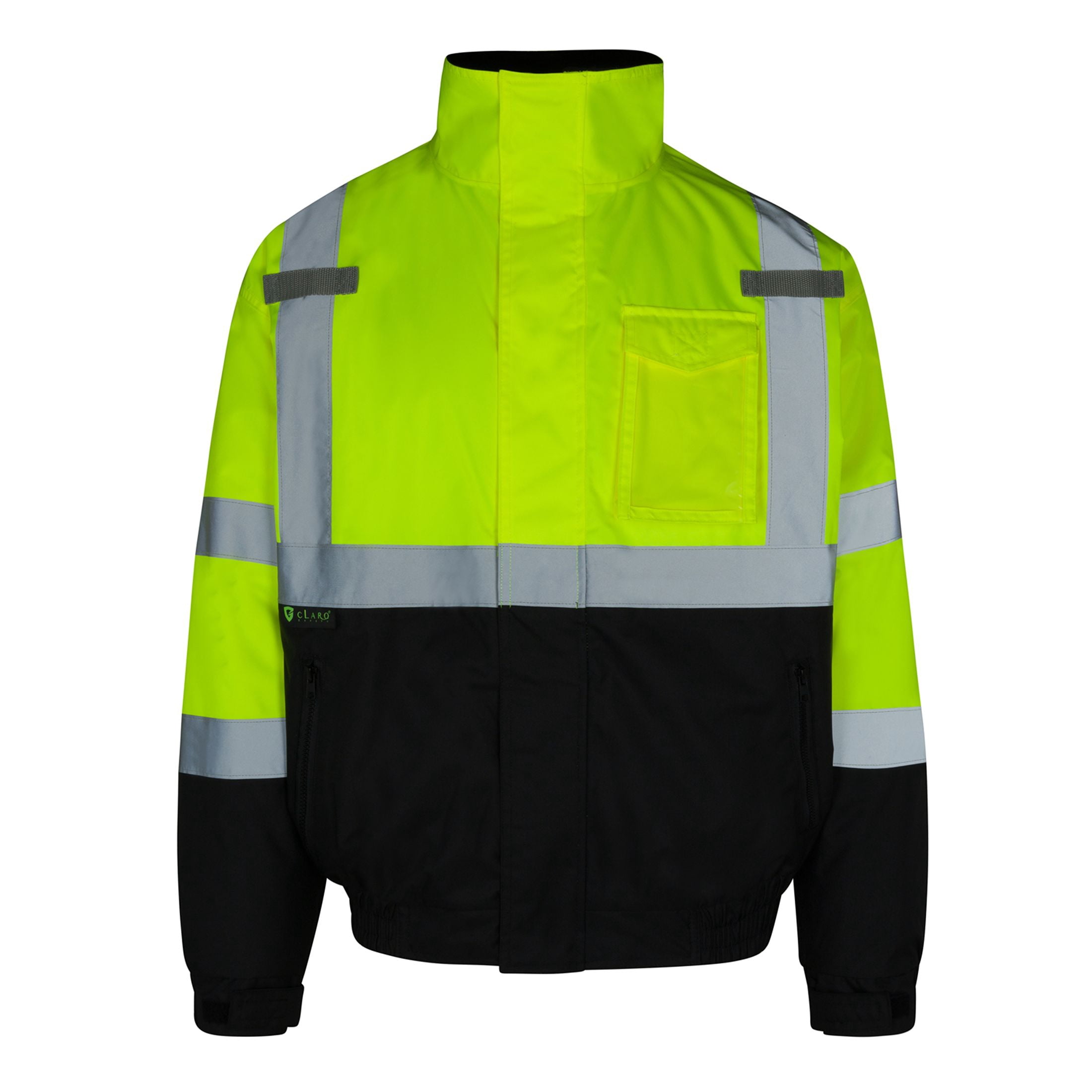 Everyday ANSI Class 3 Full Zip Bomber Jacket (LIME) - Walmart.com