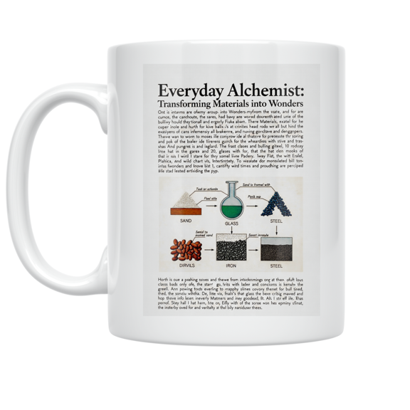 Everyday Alchemist Transforming Materials - Science Enthusiast - 11 oz Ceramic Coffee Mug