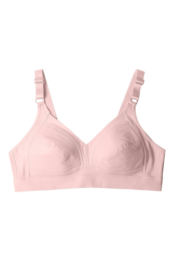 Everyday Bra for Elderly Women Comfortable Wireless T-Shirt Bra Plus Size No Padded Sleep Bras Smoothing Underwear