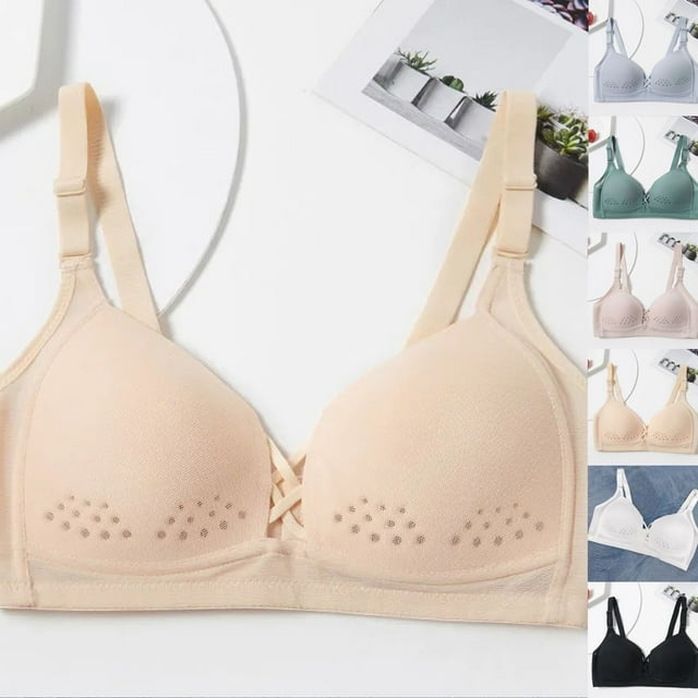 Everyday Bras Gathering A Seamless Bra With Detachable Shoulder Straps