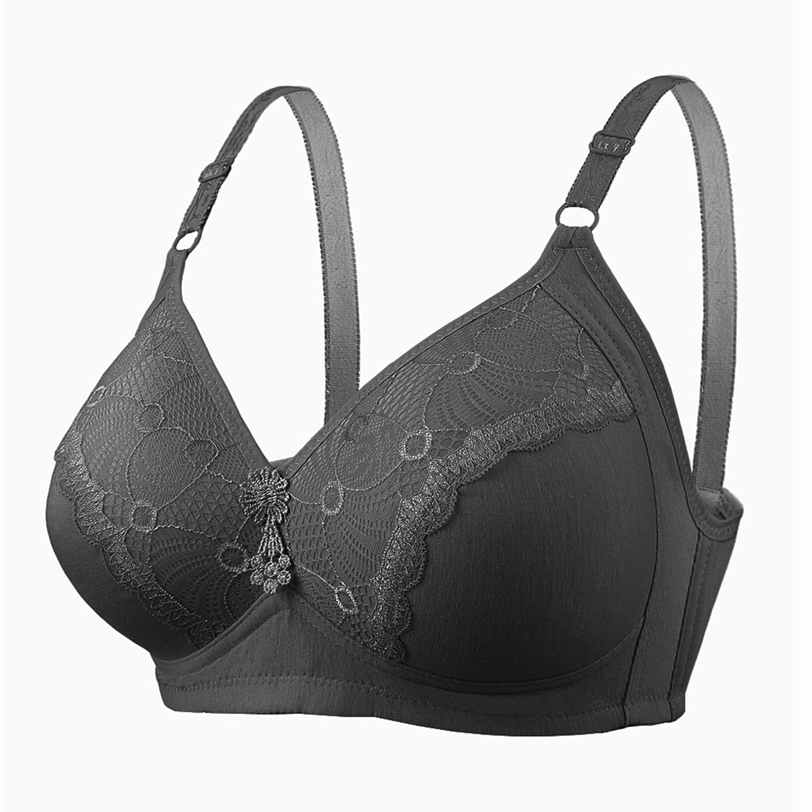 Bras for Women Sticky Bra Woman's Embroidered Glossy Comfortable Breathable  Bra Underwear No Rims Sports Bras for Women High Support Large Bust Sexy