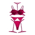 thumbnail image 1 of Everyday Bras for Women Adult Lingerie Bras Gents Underpants Combo Offers for Men Lace Pajamas for Women Pants Set Leather Lacing Punch Set Head Underwear Men Women's Sexy Lingerie Set Hot Pink XL, 1 of 4