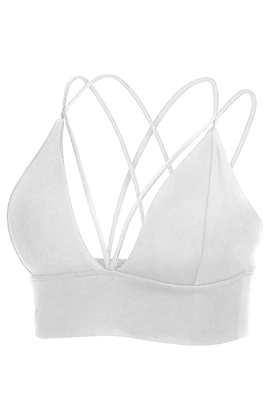 Everyday Bras for Women Athletic Bra Running Girls Sports Bra for Women Bras 36c Sports Brawls for Women Extra Support Sports Bras for Women Workout for Women Sports Bra Women Bra Push of White S