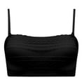 thumbnail image 1 of Everyday Bras for Women Bandeau Sports Bra Womens Bras Comfortable No Wire Running Girl One Shoulder Sports Bra Running Girl Sports Bra Woman's Bras Womens Bras No Underwire Full Coverage Black XL, 1 of 2
