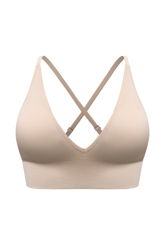 Everyday Bras for Women Brazier for Women Sports Bra Wireless Full Coverage Bras for Women Woman's Bras Women Wireless Bra Backless Bra for Women Womens Bra Push up Lift Bras for Women Push Beige L