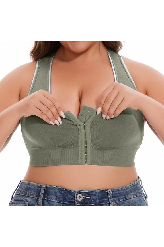 Everyday Bras for Women Compression Bra Strapless Bra for Women Running Bras Woman's Bra Athletic Women Women Sports Bra Large Bra Bra 36c Small Sports Bra No Back Bra Comfortable Army Green 3XL