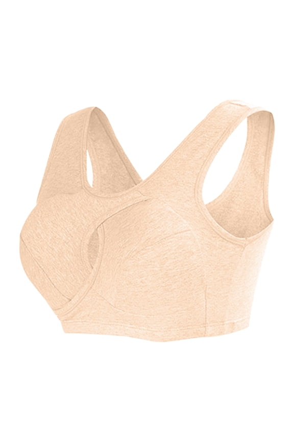 Everyday Bras for Women Front Closure Wireless Bra Bras Pack No Underwire Push up Bras for Women plus Size Compression Bra Tight Sports Bras for Women Sports Bras for Running Bras Bulk Beige XL