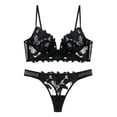 thumbnail image 1 of Everyday Bras for Women Lace Long Sleeve Lingerie Set for Women Lace Bra And Pantie Set Big Man Briefs Underwear Pack Bra Lace Set Lace Fan Set Ballroom Underwear Men Underwear Size 34 Black L, 1 of 7