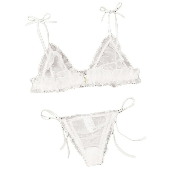 Everyday Bras for Women Lacing Beads Set Lace Underwear Set Women Bra Underwear Set Lace Sexy Lace Push up Bra Set Lace up Pants Set Bunny Undies Lace Garter Set Wedding Garter Belt Mens White XL