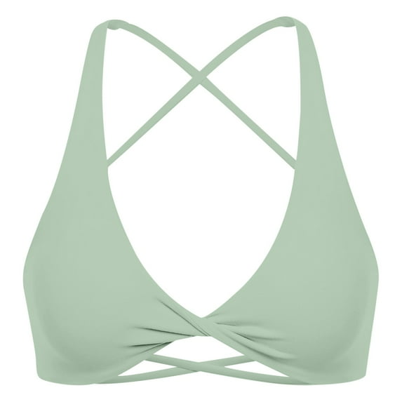 Everyday Bras for Women Long Sports Bra Yoga Sports Bras for Women Crop Top Top with Bra Padded Sports Bras Yoga Workout Clothes for Women Sports Crop Bra Clothes Womens Tops Tops Clothes Light Green