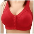 thumbnail image 1 of Everyday Bras for Women Low Support Sports Bra Bras Strapless Athletic Bra Women Bras plus Size Front Close Pack of Bras Sports Bras for Girls Women Sports Bra plus Size Running Girl One Red 40, 1 of 5