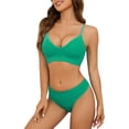thumbnail image 1 of Everyday Bras for Women Men's Briefs Lace Satin Lingerie Set Men Med Underwear Satin Lace Sleepwear Set High Waist Lace Underwear Set Men Set Briefs for Men Large Mens Briefs Size Large Light Green, 1 of 5