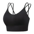 thumbnail image 1 of Everyday Bras for Women One Shoulder Sports Bra Top Sports Bra with Support Underwire Padded Bras for Women Womens Sports Bra Low Sports Bra Womens Bras Comfortable Support Womens Bras Push Black M, 1 of 8
