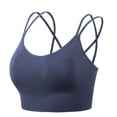 thumbnail image 1 of Everyday Bras for Women One Shoulder Sports Bra Top Sports Bra with Support Underwire Padded Bras for Women Womens Sports Bra Low Sports Bra Womens Bras Comfortable Support Womens Bras Push Blue L, 1 of 8