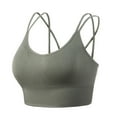 thumbnail image 1 of Everyday Bras for Women One Shoulder Sports Bra Top Sports Bra with Support Underwire Padded Bras for Women Womens Sports Bra Low Sports Bra Womens Bras Comfortable Support Womens Bras Push Army, 1 of 9