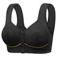 thumbnail image 1 of Everyday Bras for Women Padded Sports Bras Womens Athletic Sports Bra Non Removable Pads Sports Bras for Running Womens Sports Bras plus Size Compression Bra Women Bras Wireless plus Size Black 48, 1 of 2