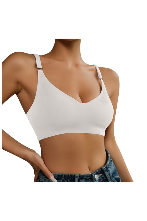 Everyday Bras for Women Small Sports Bra The Running Girl Sports Bra plus Size Bra plus Size Compression Bra Womens Bras No Underwire Front Closure Strapless Bra for Women plus Size Beige M
