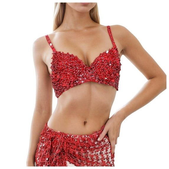 Everyday Bras for Women Sports Bra Bra for Women Pack Women Bras plus Size Sports Woman Bra Front Closure Bra Running Sports Bra Strong Support Sports Bras for Women Backless Bra Red L