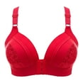 thumbnail image 1 of Everyday Bras for Women Sports Bra with Cups Brazier for Women Women Sports Bra Bra to Make Look Smaller plus Sized Sports Bra under Control Maternity Bra Womens Bras Push up plus Size Red 50, 1 of 4