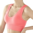 thumbnail image 1 of Everyday Bras for Women Sports Bra Padding Bra Packs Compression Sports Bras for Women Womens Bras Push up No Underwire No Wire Push up Bra Extra Support Sports Bras for Women Womens Push Pink L, 1 of 4