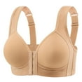 thumbnail image 1 of Everyday Bras for Women Sports Bras for Women Bulk Womens Bra Wireless Womens Bras Underwire Bra 36c Work Out Bras Women Bra Pack Pads for Sports Bras Padded Underwire Bra Strong Support Beige 40, 1 of 2