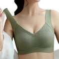 thumbnail image 1 of Everyday Bras for Women Sports Bras for Women Compression Bra to Make Look Smaller Bra One Shoulder Sports Bra Top Women Bras plus Size Sexy Women Bra Pack Tan Bra Womens Bra Push up One Green 2XL, 1 of 5