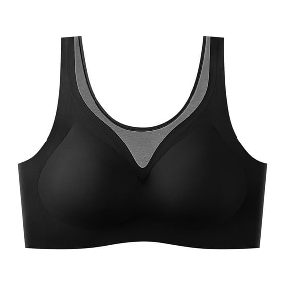 Everyday Bras for Women Sports Bras for Women Non Removable Pads Strapless Bra for Women plus Size Support Bras for Women Medium Bra Sports Bra for Big Busted Women Maximum Support Sports Black L
