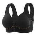thumbnail image 1 of Everyday Bras for Women Sports Bras Women Sports Bras Pack Y Back Sports Bra Womens Bras No Underwire Front Closure Underwire Padded Bras for Women Womens Bras Push up Padded Tight Sports Black 38, 1 of 2