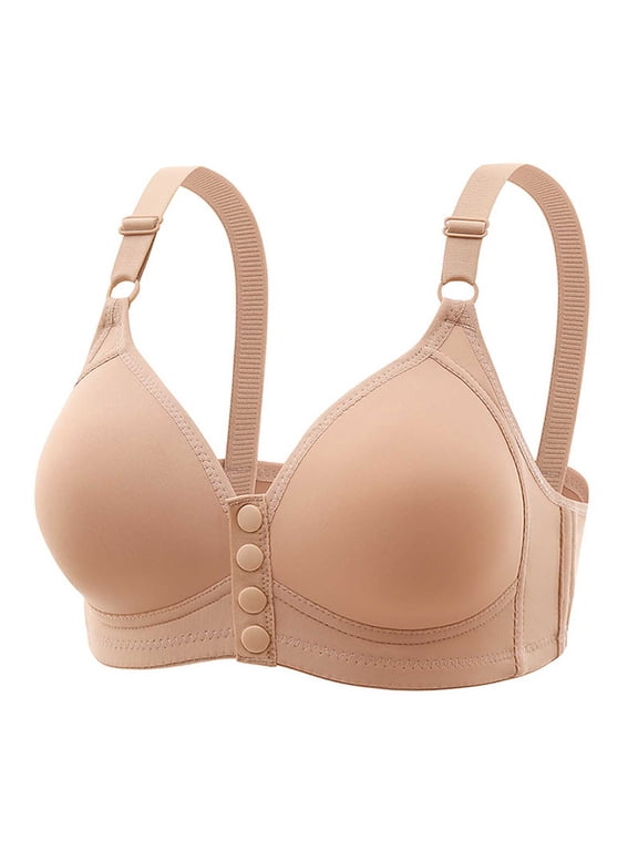 Everyday Bras for Women Strapless Bra No Wire Push up Bra Sports Bra Support Women Bras Wireless Push up plus Size Sports Bras for Women 2x Pack Bras for Women Bandeau Sports Bras for Women Beige 40