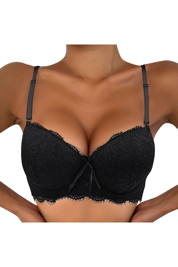 Everyday Bras for Women Strapless Bra for Women plus Size Womens plus Size Bras Compression Sports Bras for Women Bra Packs for Women Workout Sports Bra for Women Womens Bra Wireless Womens Black 80B