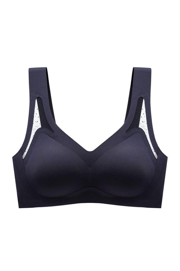 Everyday Bras for Women No Underwire Push up Bras for Women Sports Bra Non Removable Pads Brazier for Women Thin Sports Bra Sports Bras Women Sports Bra Girls Front Closure Bra Strapless Black 2XL