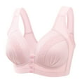 thumbnail image 1 of Everyday Bras for Women Women Sports Bra Womens Bras No Underwire Front Closure High Intensity Sports Bras for Women Sports Bra Small Women Bras Wireless Push up Women Bras plus Size Front Hot Pink 46, 1 of 2