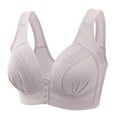 thumbnail image 1 of Everyday Bras for Women Women Sports Bra Womens Bras No Underwire Front Closure High Intensity Sports Bras for Women Sports Bra Small Women Bras Wireless Push up Women Bras plus Size Front Grey 40, 1 of 6