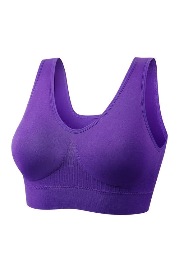 Everyday Bras for Women Women's Strapless Bra Medium Support Sports Bras for Women Womens Underwire Bras Bras for Women Packs Womens Bras Push up Padded Womens Comfort Bras Long Lined Dark Purple 6XL